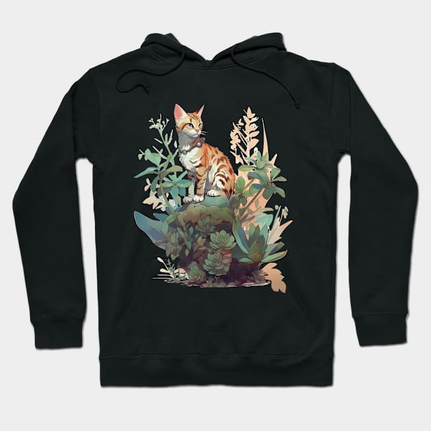 Cute Bengal cat Hoodie by GreenMary Design